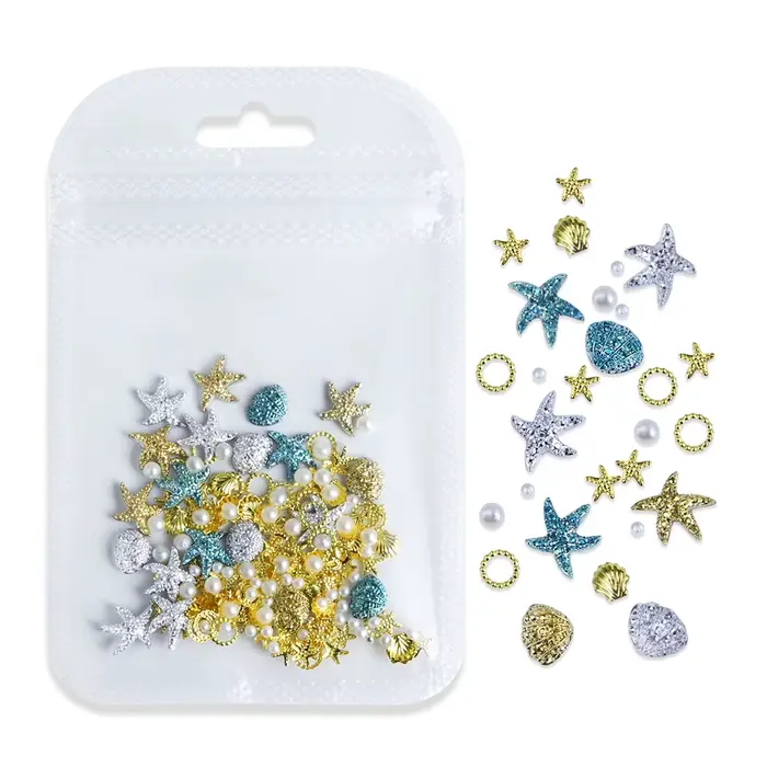 Accessoires pour ongles en forme d'étoile de mer, coquillage de Style océan, Conque d'étoile de mer,