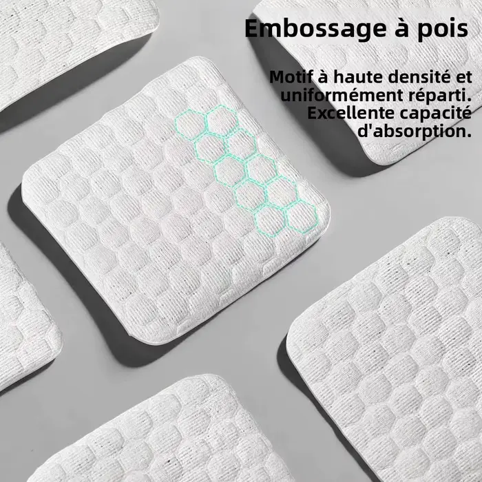 200 lingettes non pelucheuses pour ongles