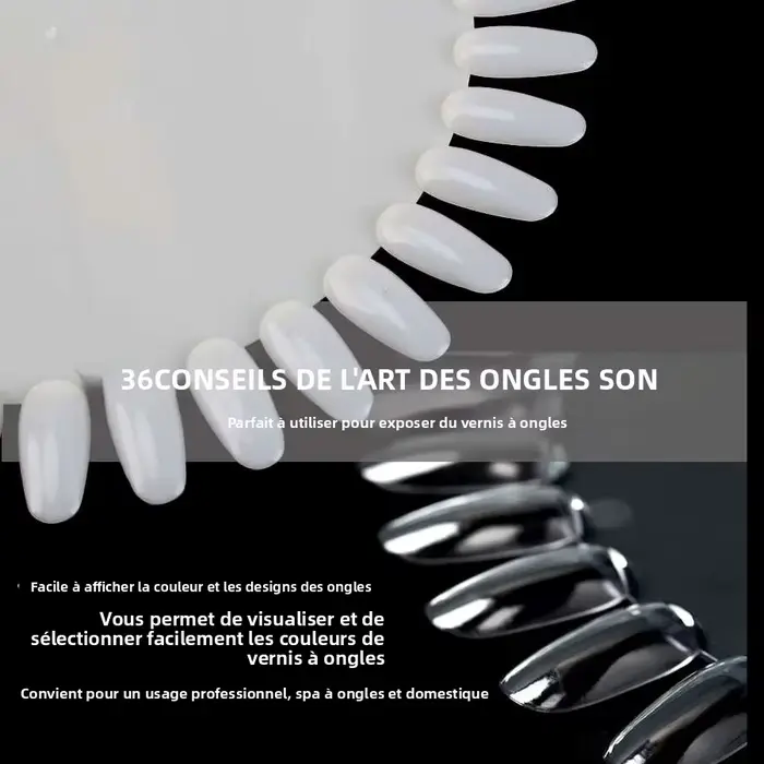 Présentoir de faux ongles à 36 pointes