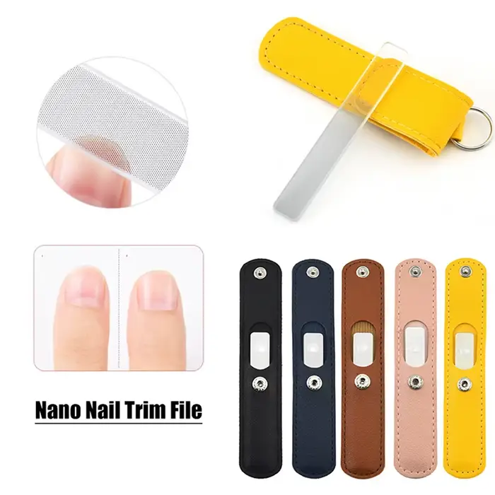 Lime à ongles professionnelle en verre Nano