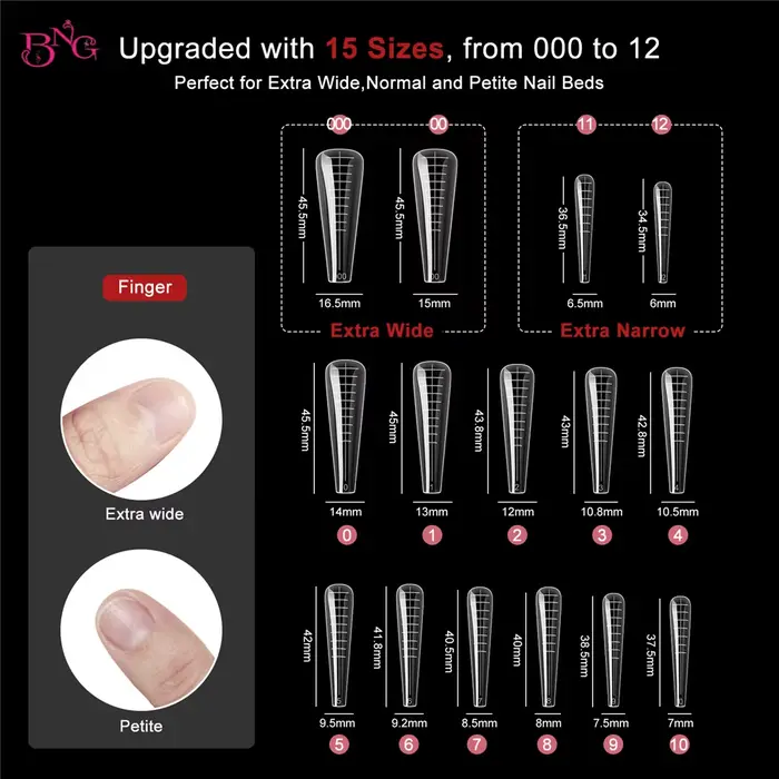 BNG élargir les formes d'extension d'ongle pour Gel UV moule de construction rapide double