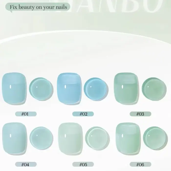 Vernis à ongles gel ZH 6 couleurs
