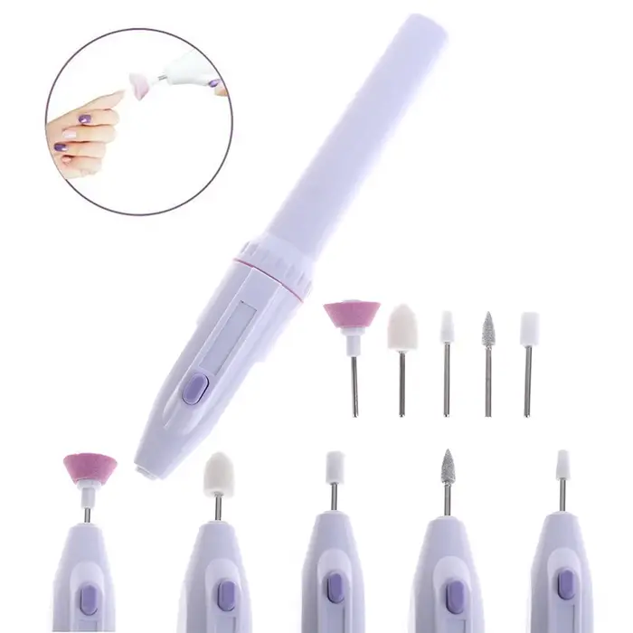 Kit professionnel 5-en-1 : Mini perceuse électrique pour ongles