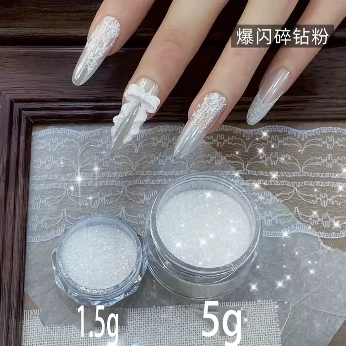 Poudre de sucre pour ongles