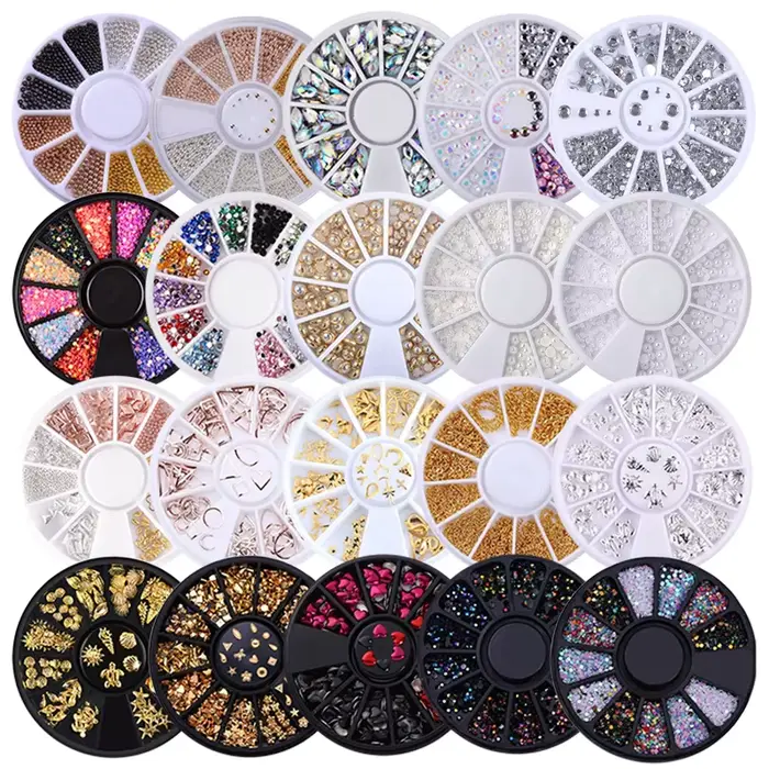 nail art strass ongle decoration Pièces de décoration pour ongles strass, cristal bijoux perles acce