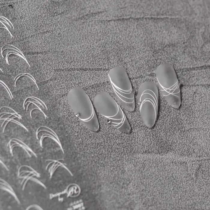 Autocollant pour ongles en relief 5D
