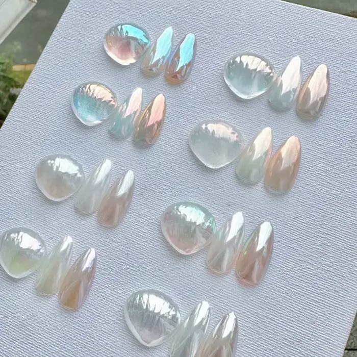 Aurora brillant Super paillettes pour ongles bricolage poudre chromée frottant Fine manucure décoration