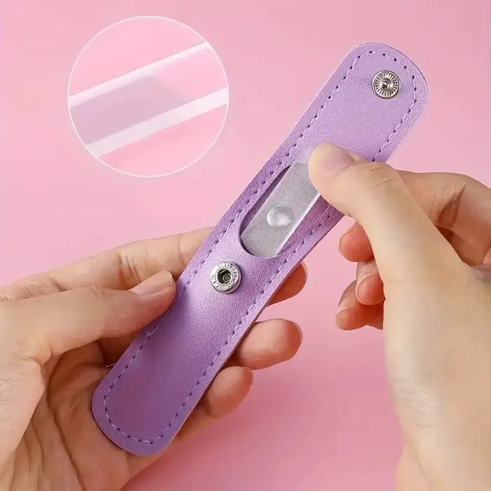 Ensemble de petites limes à ongles en verre et Nano Shiner
