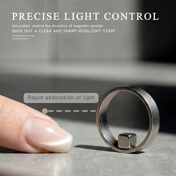 Nouvel aimant circulaire pour ongles effet œil de chat, outil puissant pour le nail art, guide magné