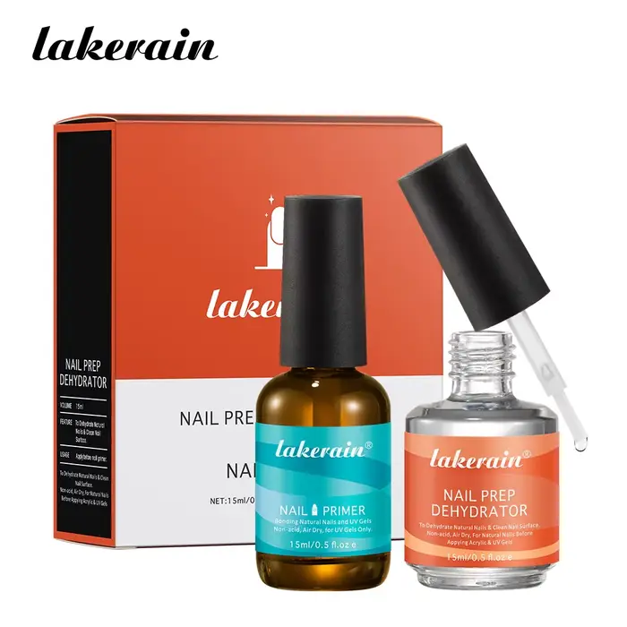 2 pièces 15ml déshydrateur de préparation des ongles Gel et apprêt sans acide adhésif déshydratant acrylique