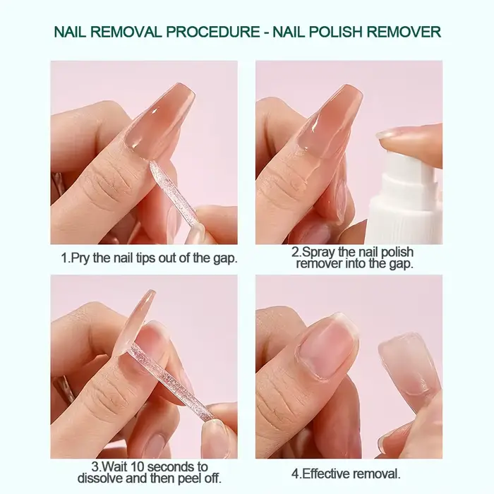 Nailpop Onglets adhésifs pour ongles durcis UV 10 feuilles