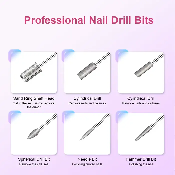 Ensemble de ponceuse à ongles électrique