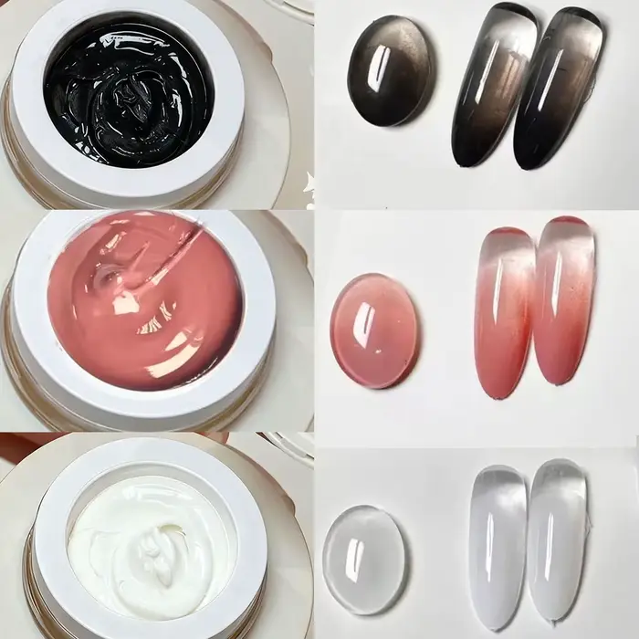5ml noir coussin dégradé peinture Gel noir Ombre tapotements Gel vernis UV/LED Blush floraison Aura 