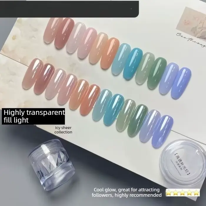 Nouvelle poudre chromée effet miroir Aurora pour ongles