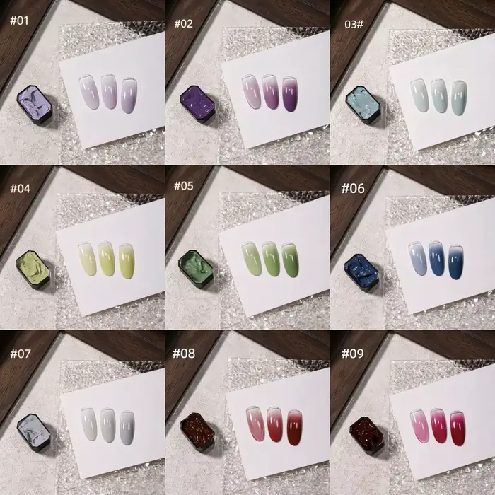 Vernis à ongles solide 9 couleurs