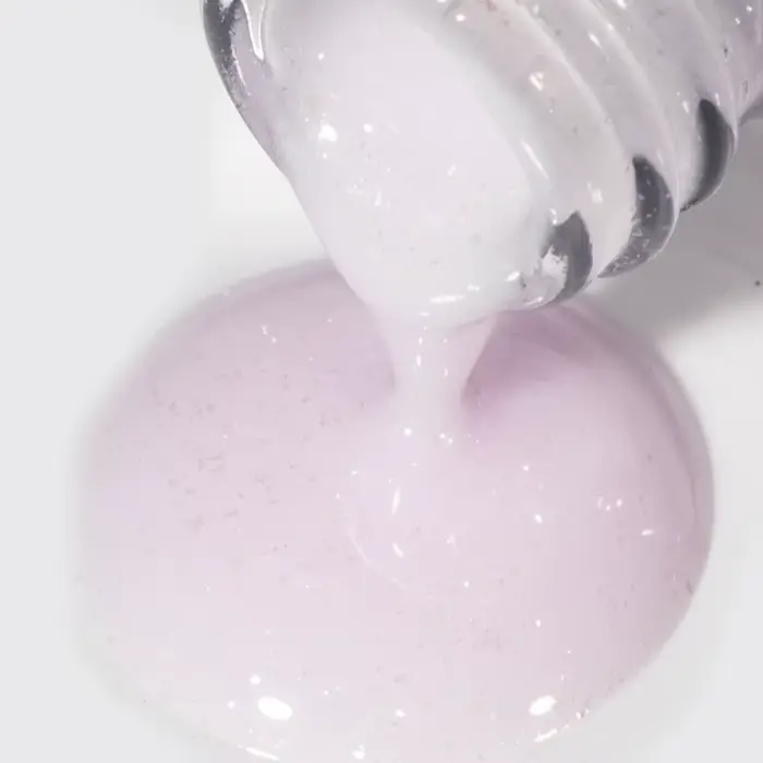 KODIES GEL Structure Base en caoutchouc Gel vernis à ongles 15ML perle miroitant rose paillettes UV Semi Permanent