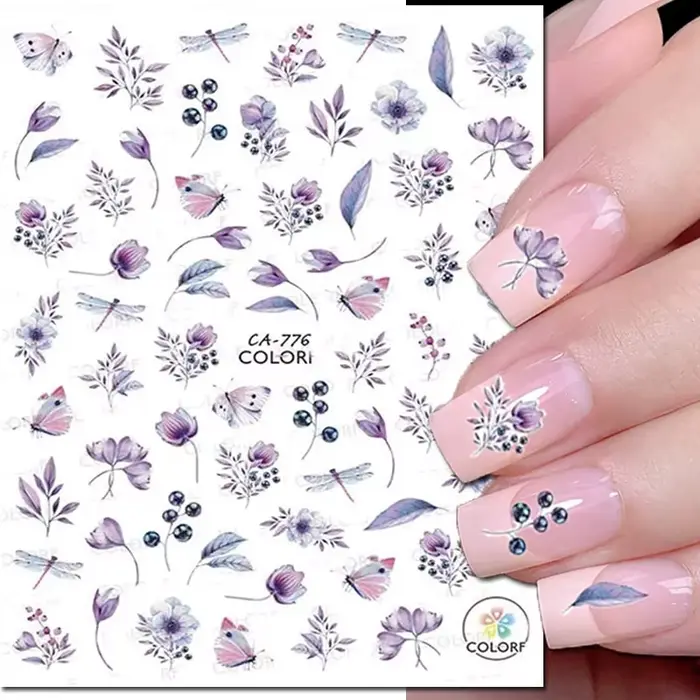 Autocollants adhésifs 3d pour Nail Art