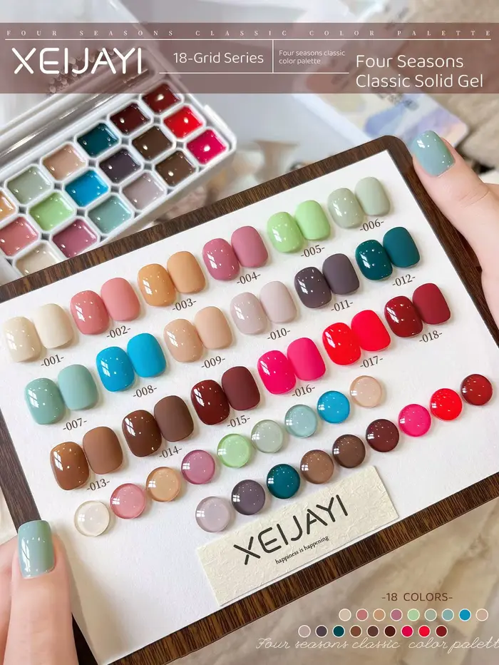 XEIJAYI Vernis à ongles 18 couleurs à haute saturation