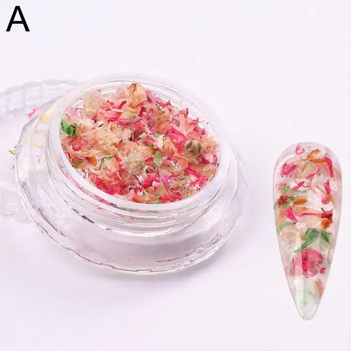 Décoration de fleurs séchées pour Nail Art