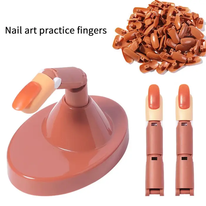 Faux Doigts Réglables pour la Pratique du Nail Art, Articulations Mobiles, Base de Resubdivision 100