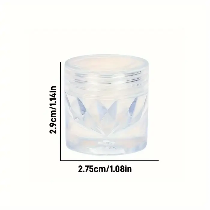 1 Boîte de Poudre à Ongles Super Magic Mirror Noire
