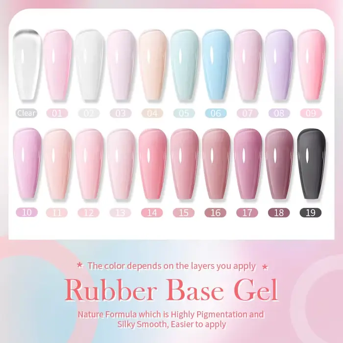 BORN PRETTY 15ml vernis à ongles Gel de Base en caoutchouc rose laiteux