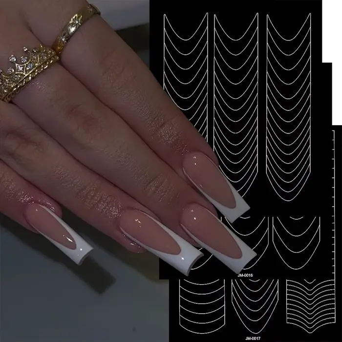 Pochoirs autocollants pour Nail Art