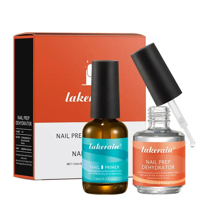 2 pièces 15ml déshydrateur de préparation des ongles Gel et apprêt sans acide adhésif déshydratant acrylique