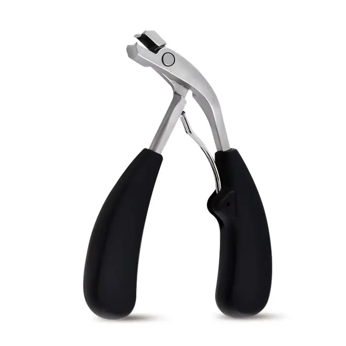 Coupe-ongles professionnel à tête coudée pour orteils incarnés, pour coupe-ongles épais avec receveu