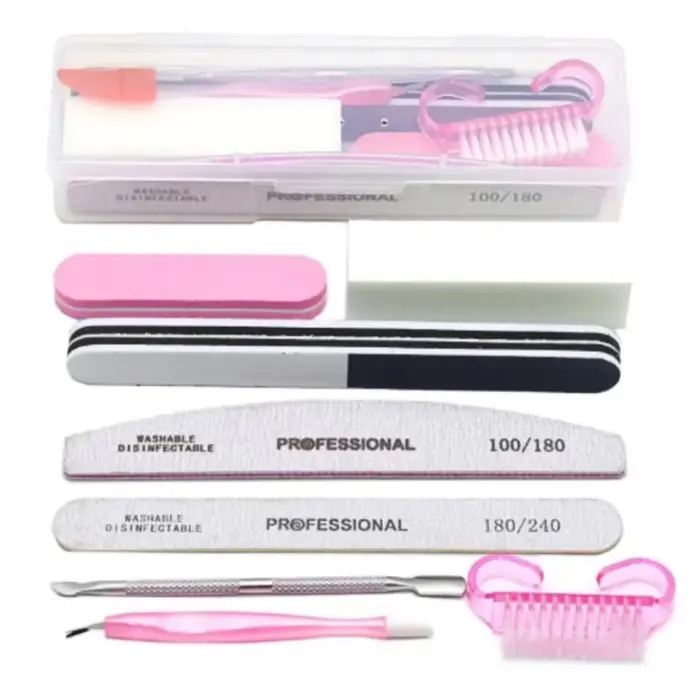 Kit de limes à ongles professionnelles pour manucure et pédicure