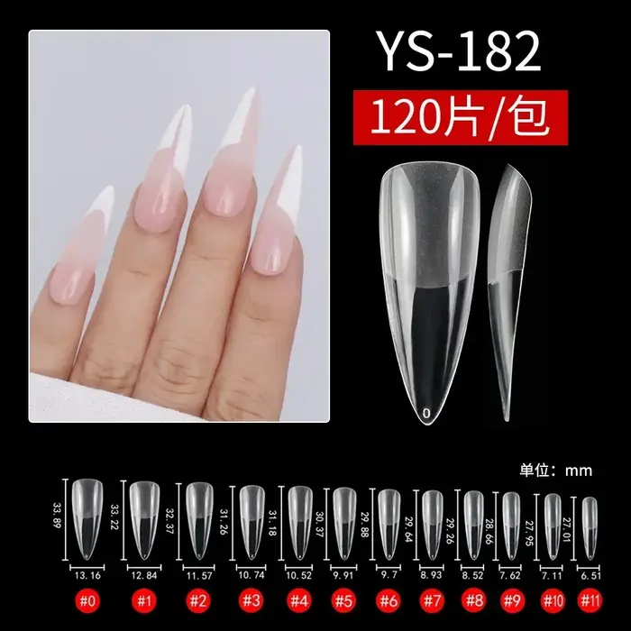 Faux ongles sculptés ovales en amande