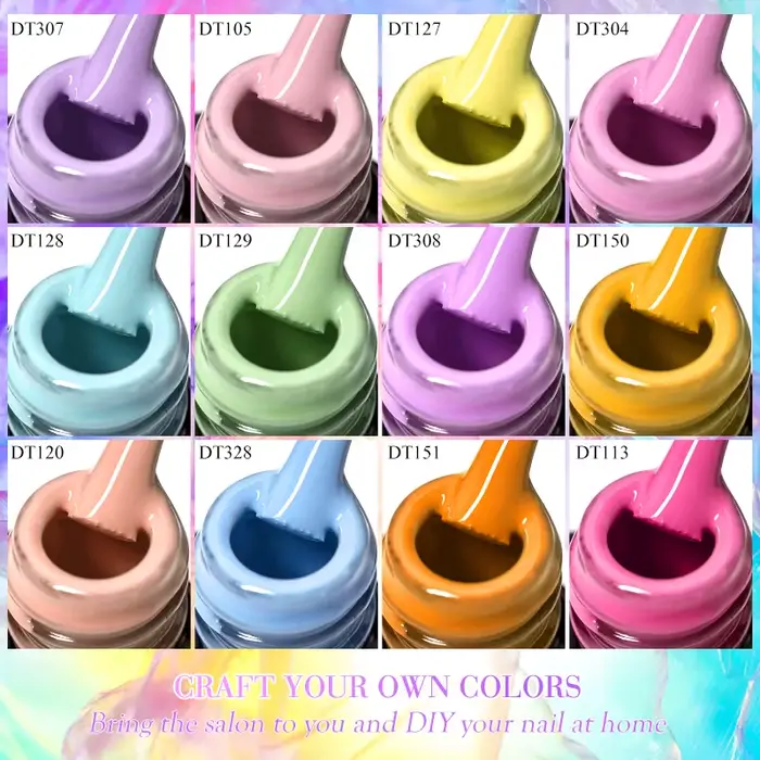 Verhéritage à Ongles en Gel UV LED de 7ml, 140 Couleurs, Semi-Continu, Nail Art, Manucure, Soak Off,