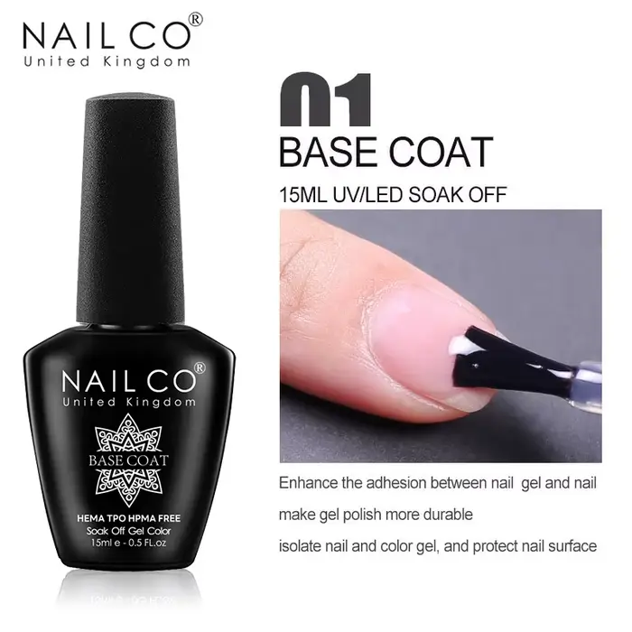 NAILCO 15ml Primer pour ongles à séchage à l'air, préparateur déshydratant pour ongles naturels, ver