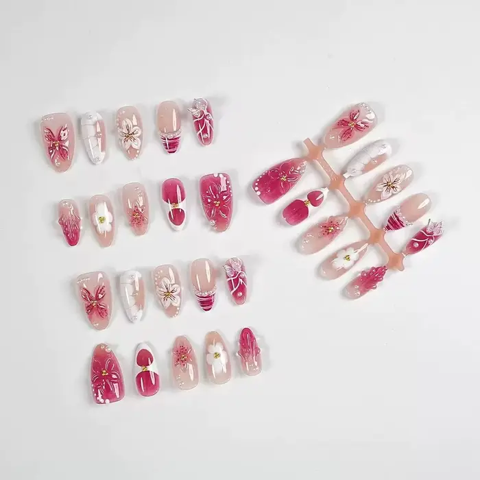 Faux ongles 3D faits main
