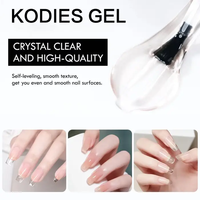 KODIES GEL cristal brillant couche de finition Gel vernis à ongles