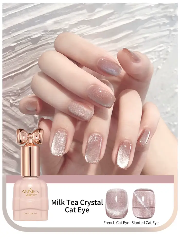 Vernis à ongles Gel magnétique chat cristal 10ml holographique brillant Semi Permanent tremper UV LED