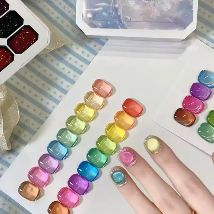 Gel vernis à ongles couleur bonbon estival
