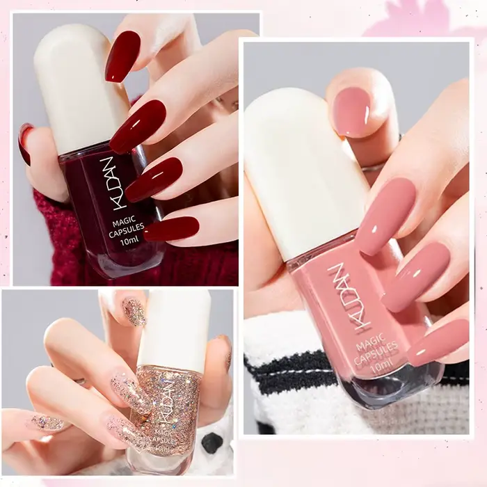 Vernis à ongles pelable à base d'eau