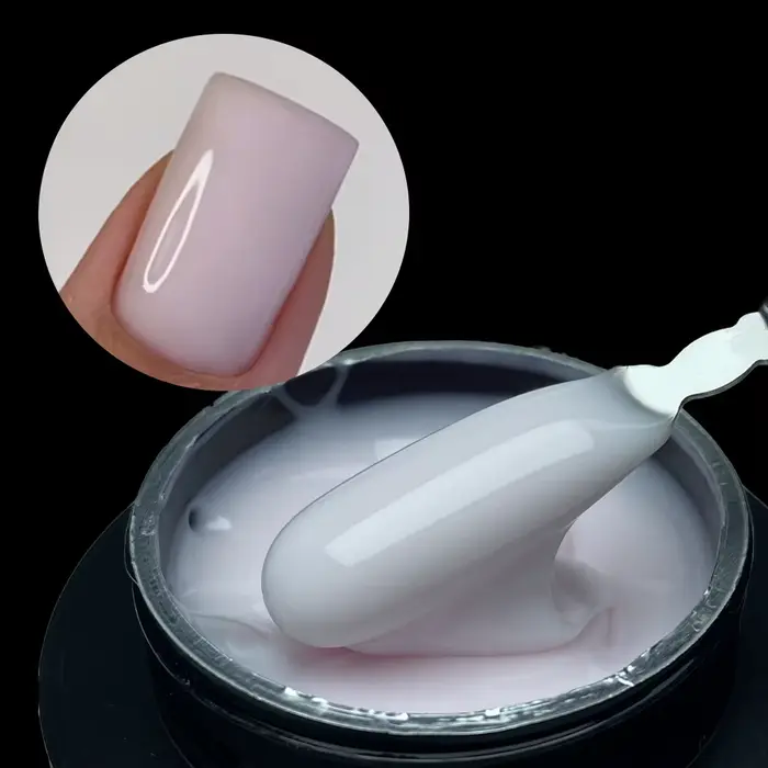 Jillnails Gel moyen rose laiteux russe auto-nivelant constructeur Extension Gel Nail Building 50g