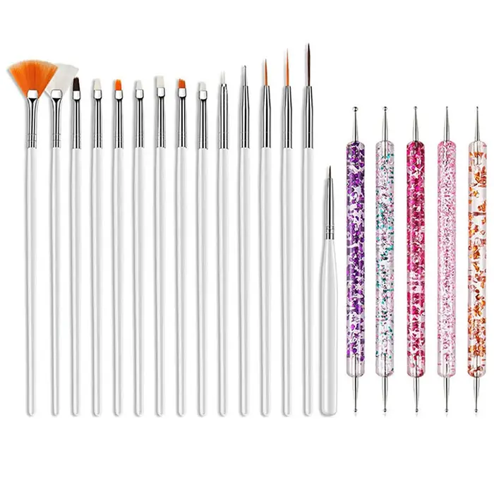 Ensemble de pinceaux pour Nail Art, fournitures professionnelles pour Gel UV acrylique, dessin, poin