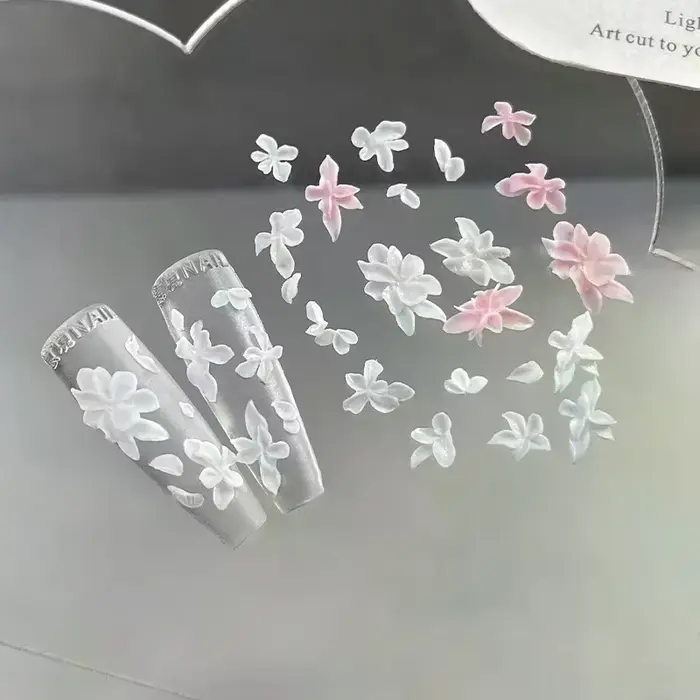 Moule à ongles 3D en silicone pour fleurs