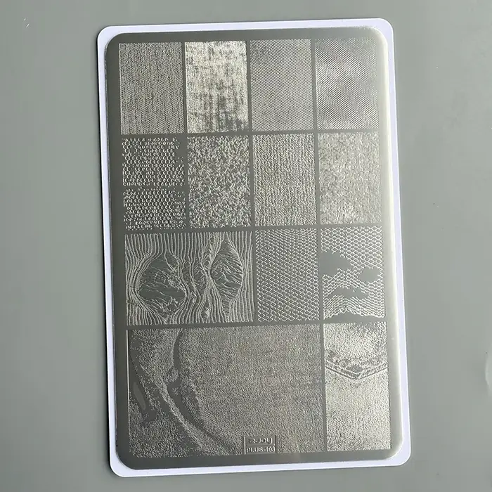 XMQ NAIL ART STAMPING PLATES DESIGNS DE LACE IMAGEPLATES STYLE DENIM TEMPLATÉ