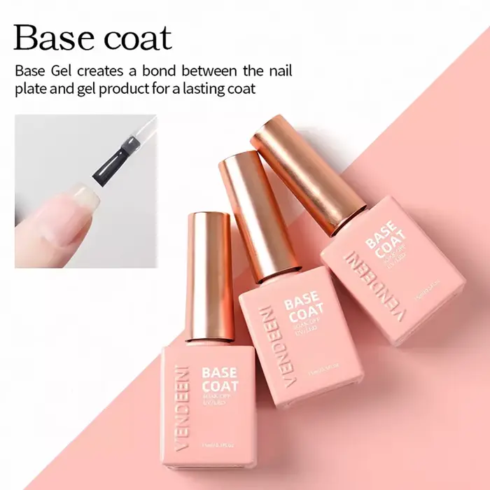 Vendeeni 11 types d'art des ongles Gel fonctionnel couche de finition couche de base russe mat couch