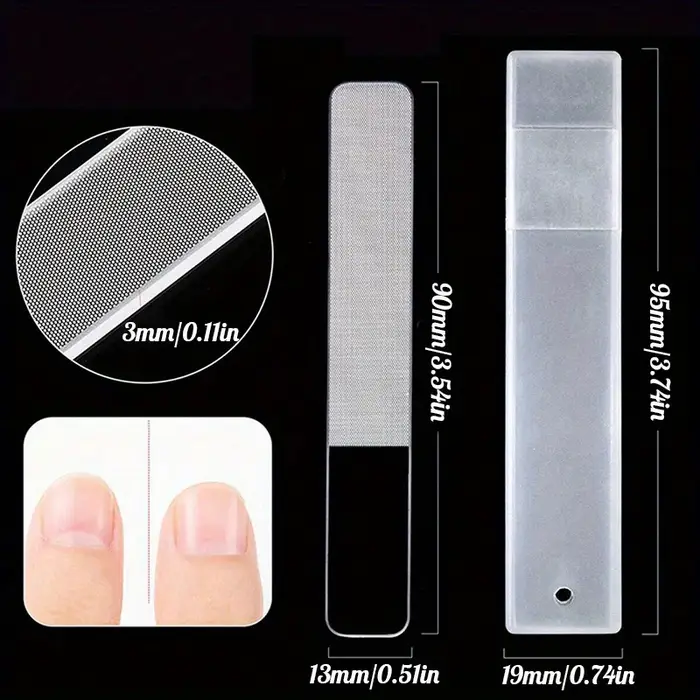 Limes à ongles en verre Nano