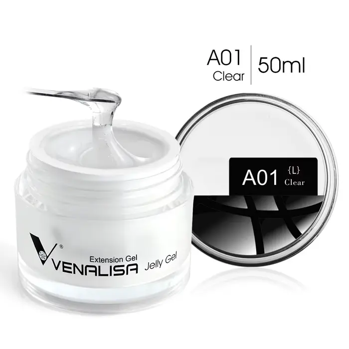50ml VENALISA gelée Gel blanc laiteux nu gelée rose Extension Gel Semi Permanent cristal Gel vernis 