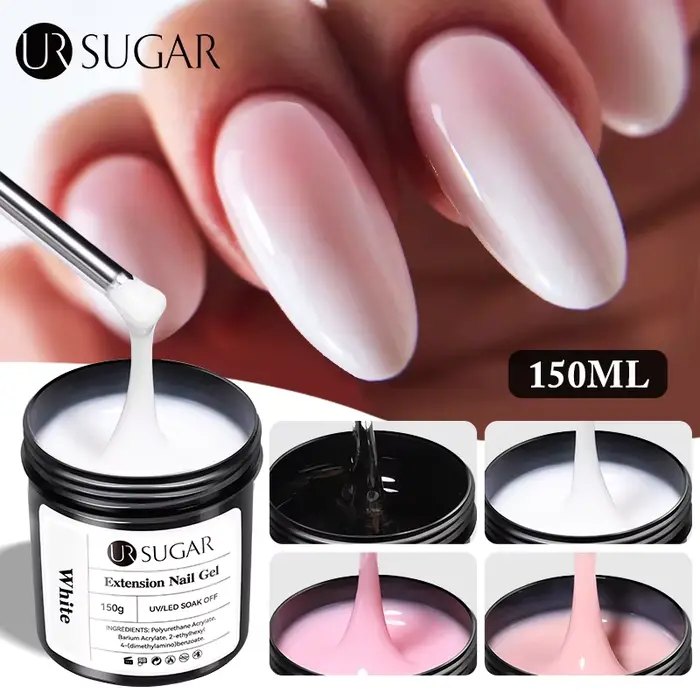 UR SUGAR 150g Extension gelée nue Rose rouge Extension rapide Gel vernis à ongles Extension UV LED m