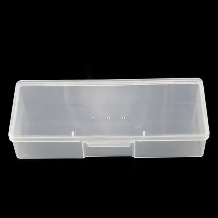 Conteneur de rangement pour Nail Art rose clair, boîte de rangement pour stylos à ongles, brosses et