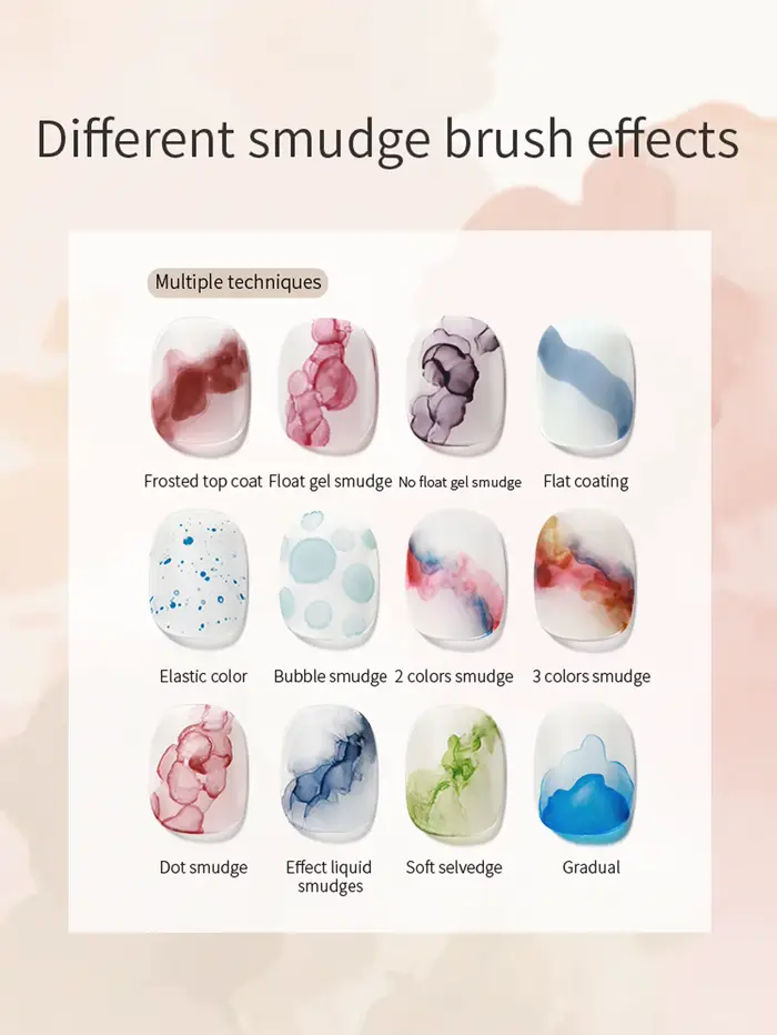 Gel floraison pour ongles (brosse fine intégrée)
