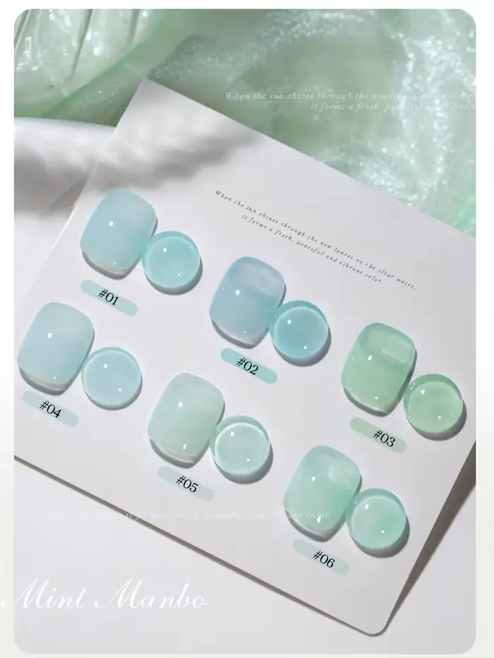 MN 12ML vente menthe Mambo Gel vernis à ongles ilky vert bleu-vert série Gel