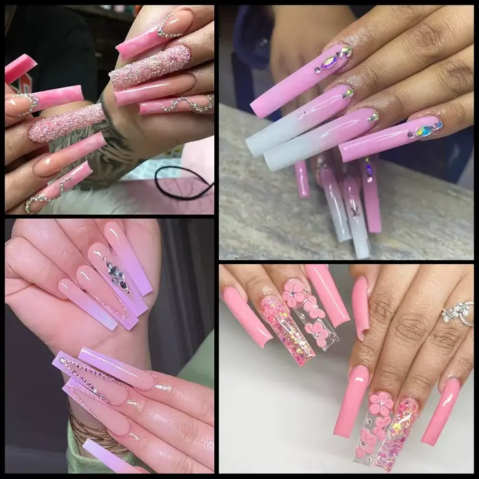 120 faux ongles longs transparents en forme de cercueil pour salons de manucure et nail art DIY, produit semi-fini, colle à boue